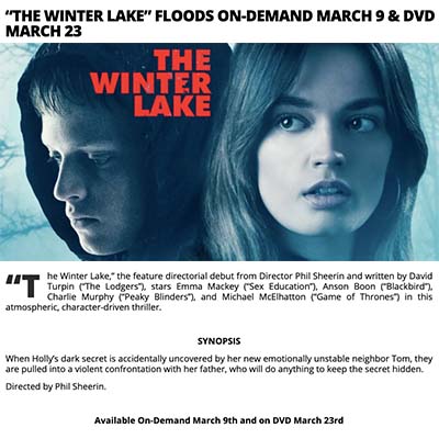 “THE WINTER LAKE” FLOODS ON-DEMAND MARCH 9 & DVD MARCH 23